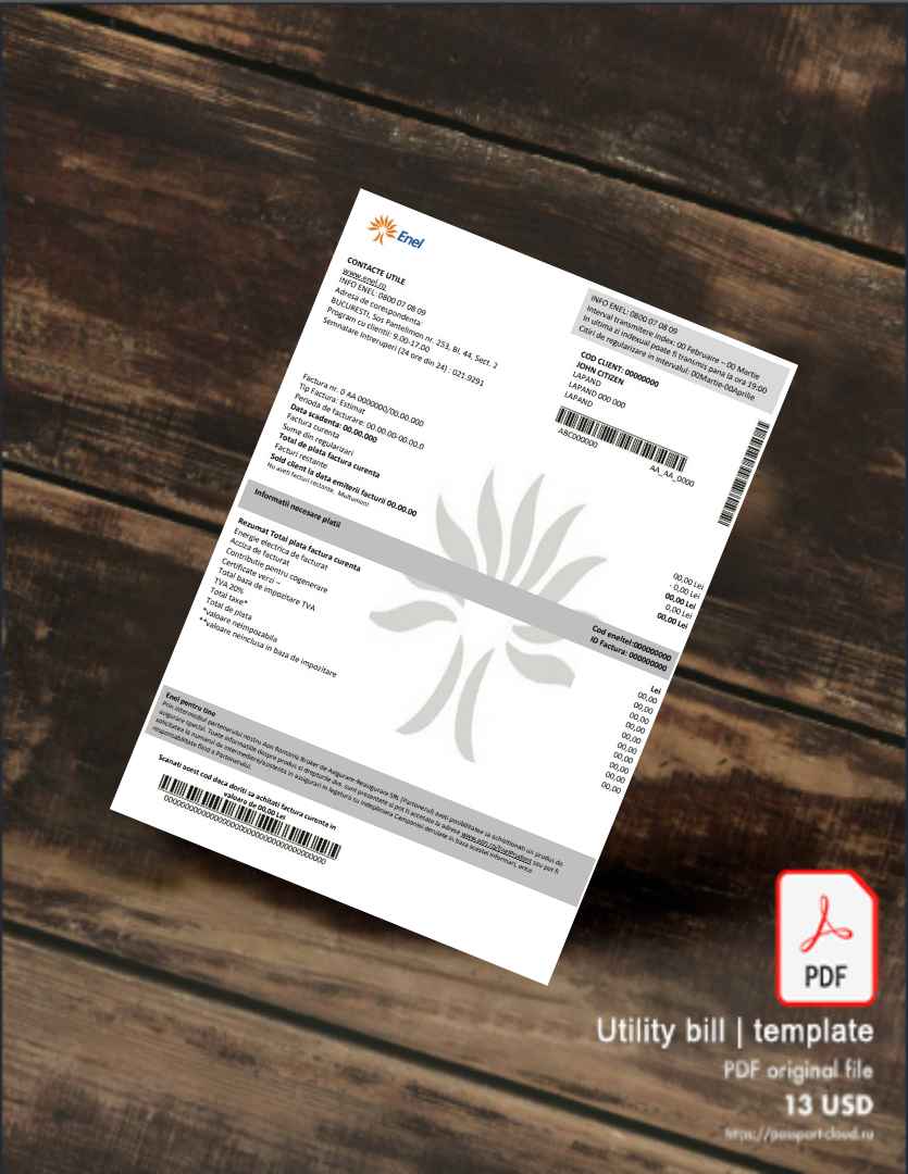 Utility bill | Albanian Power | Albania